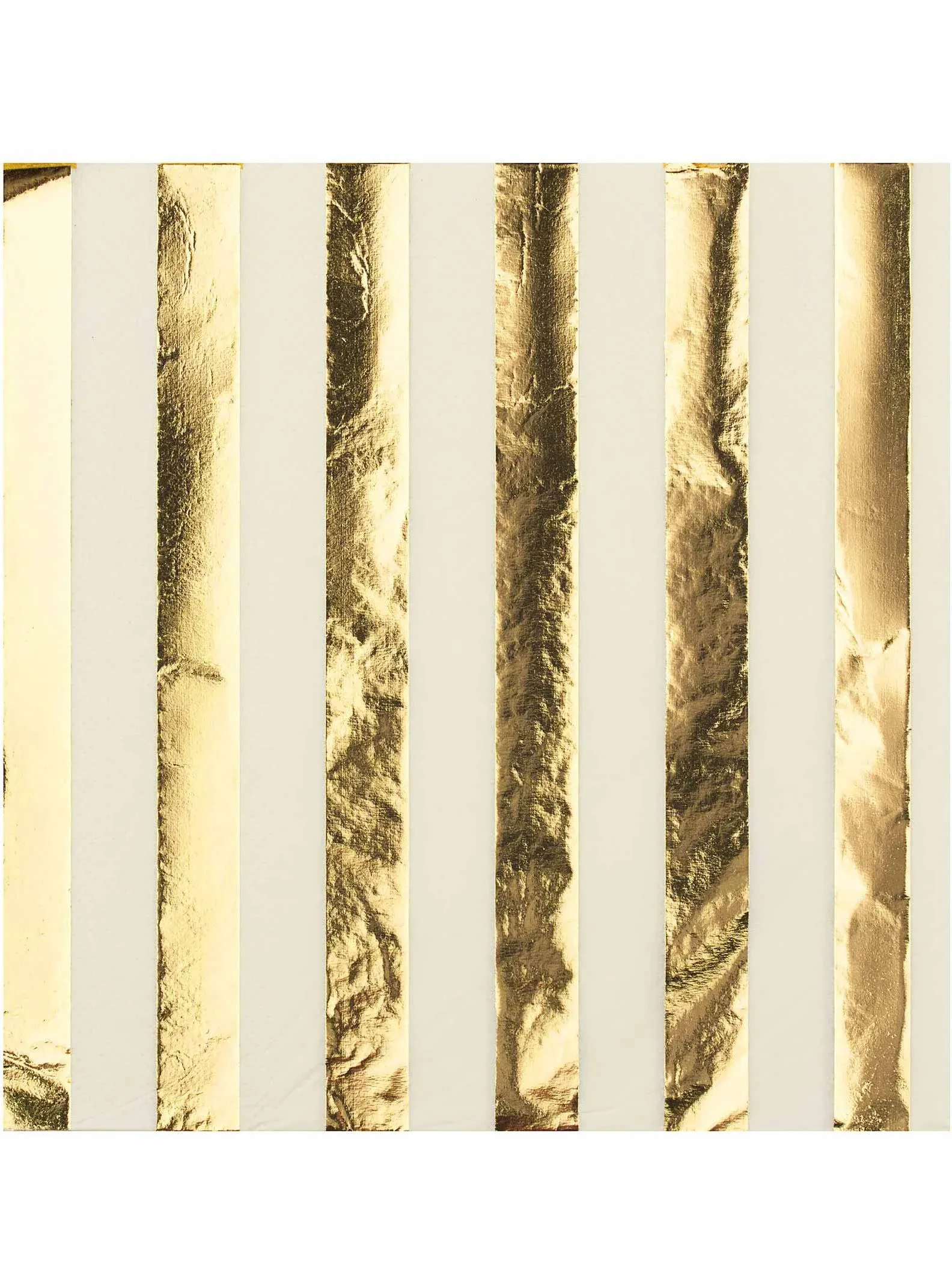 Elegant Gold Foil Stripes Luncheon Napkins - 16-Pack - Foil Stamped, Durable & Soft Touch - Perfect for Special Occasions & Parties