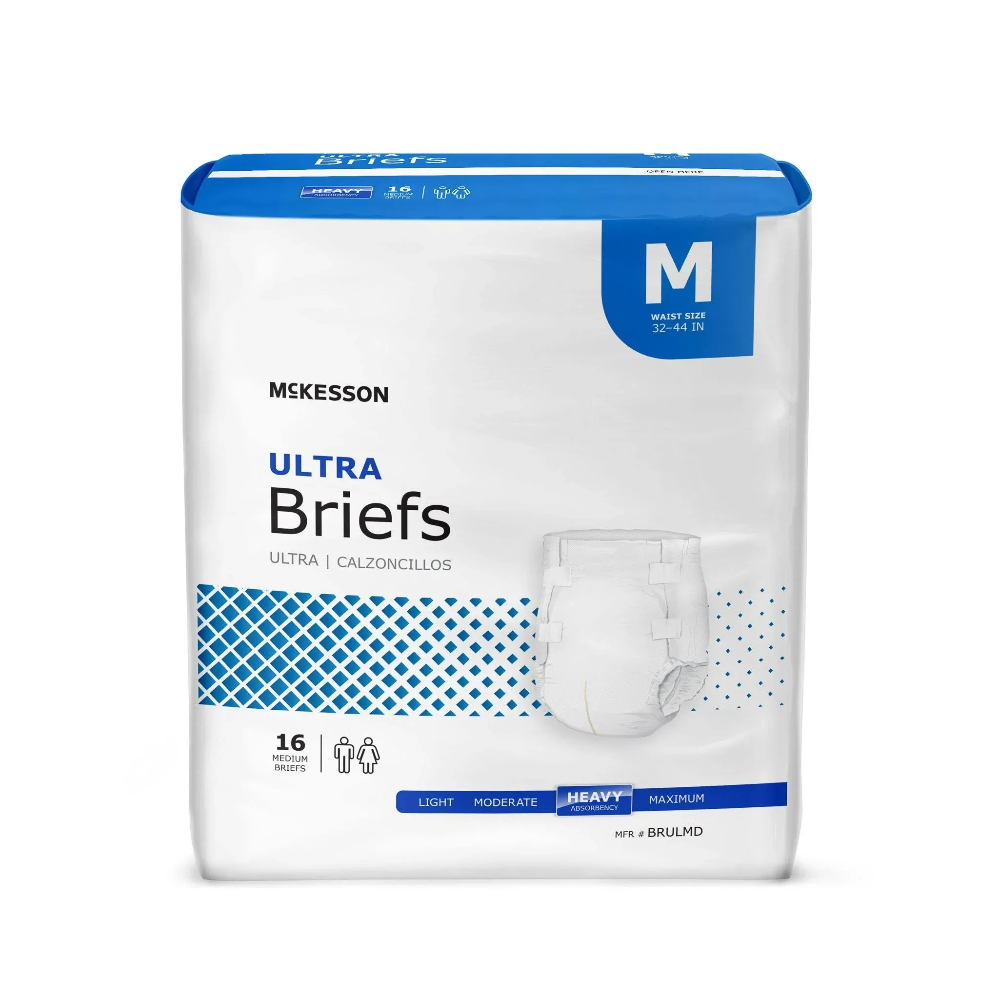 McKesson Ultra Brief, Adult, Unisex, Medium, 16 Count