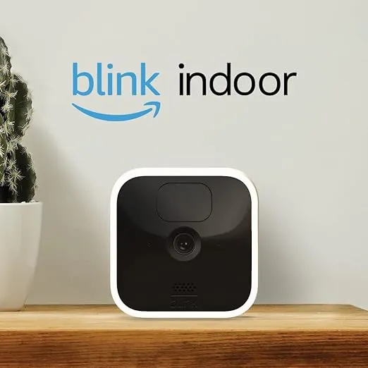 Blink Indoor - wireless, HD security camera with two-year battery life, motion detection, and two-way audio – 1 camera system