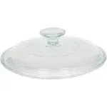 Corningware G-5C French White 1.5 qt - 2.5 qt Fluted Round Glass Lid