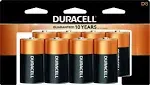 D Duracell Coppertop Alkaline Batteries