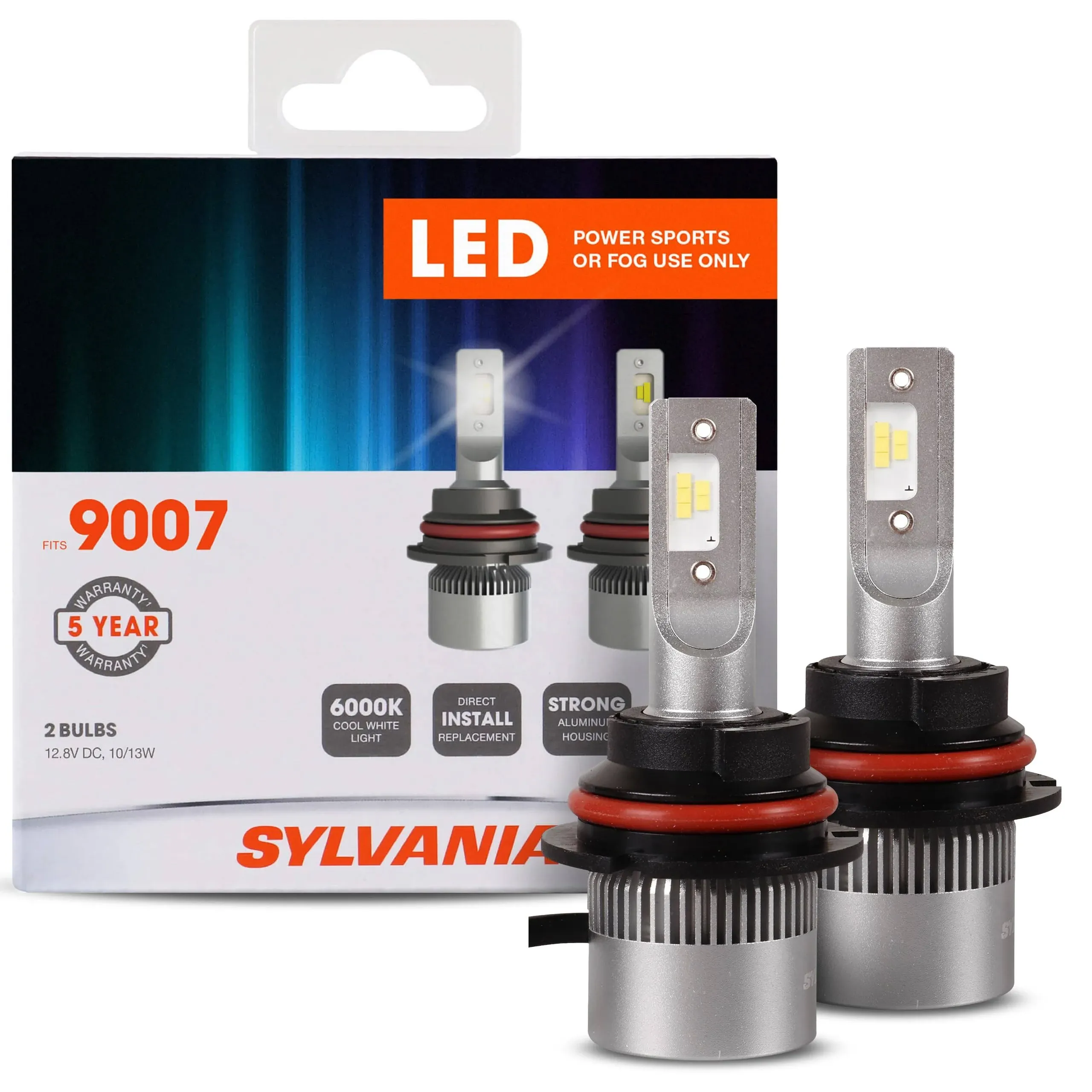 Sylvania Bulb; Fog Light; 9007; LED; Pack of 2