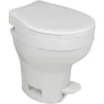 Thetford 31835 RV Aqua-Magic VI Permanent SloClose Toilet Low Profile White