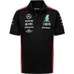 Mercedes AMG Petronas F1 2023 Men's Team Polo - Black/White