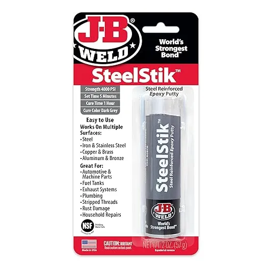 J-B Weld 8267-S, J-B Stik, Steel Reinforced Adhesive Sealant, NEW In Package!