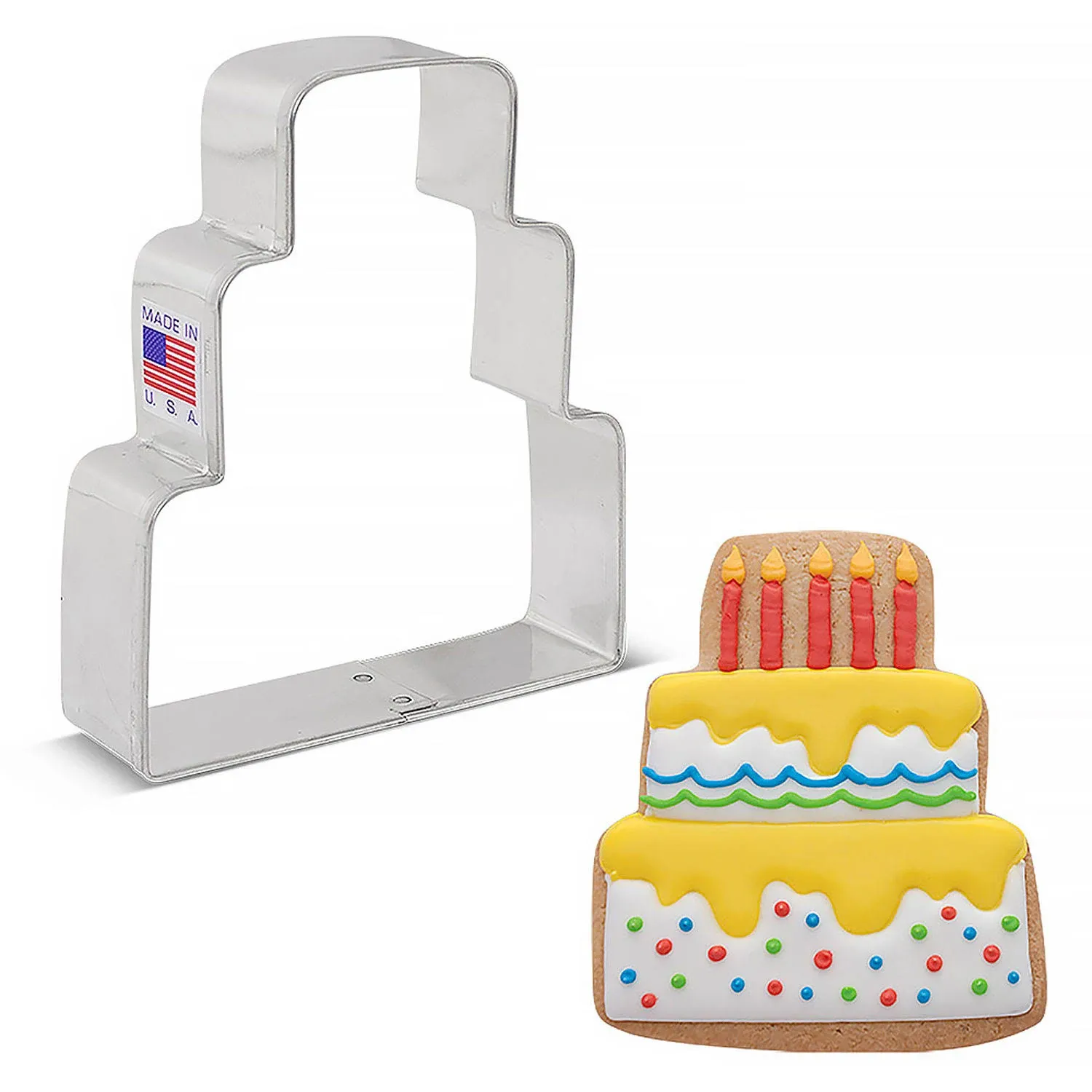 Wedding Cake Cookie Cutter 3 3/4"