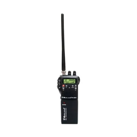 Midland® Handheld CB Radio, 3"W x 1-1/2"D x 12-1/2"H, Black