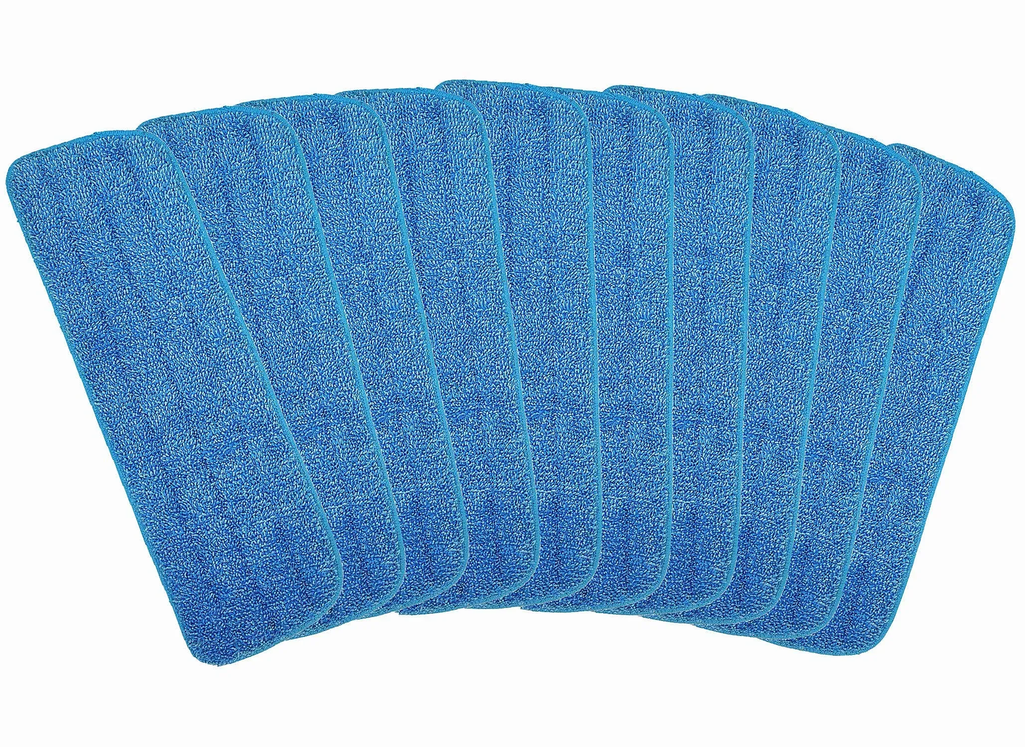 Xindejia 10 Pack Microfiber Spray Mop Replacement Heads For Wet/Dry Mops Floor Cleaning Pads Compatible with Bona Floor Care System