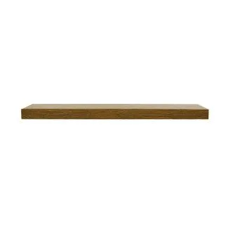 35.4 in. L x 7.5 in. D x 2.5 in. H Plank Oak MDF Floating Wall Shelf