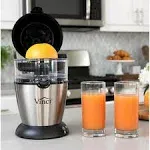 Vinci Hands-Free Electric Citrus Juicer - Black/Stainles<wbr/>s Steel