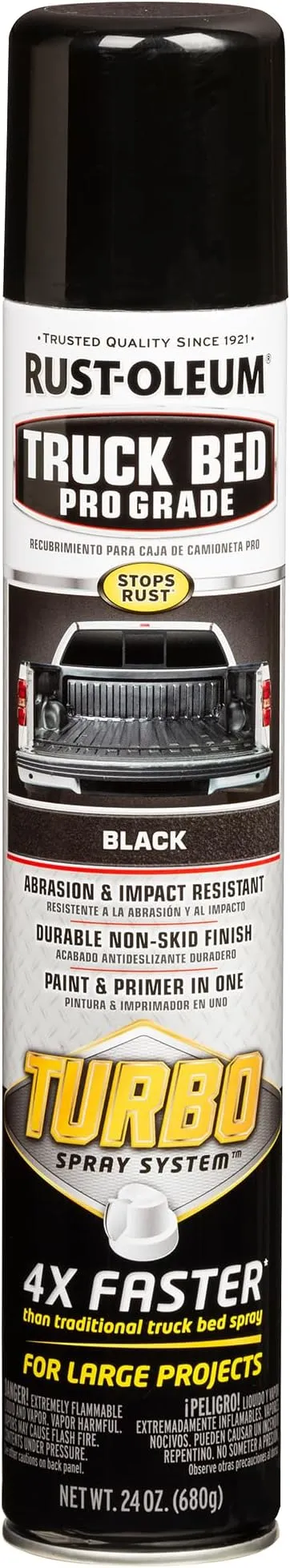 Rust-Oleum 340455 Truck Bed Spray Coating, 24 oz, Black (Pack of 1)