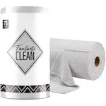 Fantasticlean Microfiber Cleaning Cloth Roll -75 Pack, Tear Away Towels, 12" x 12", Reusable Washable Rags (Green)