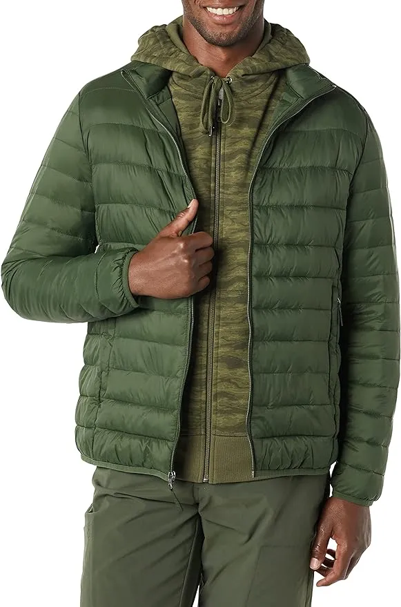 Amazon Essentials Men's Packable Water-Resistant Puffer Jacket