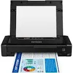 Epson Workforce WF-110 Wireless Color Mobile Printer, Black, Small