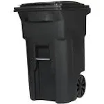 Two Wheel Black Trash Can 64-gallons