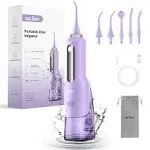 Water Flosser, Water Flosser for Teeth Cordless Oral Irrigator for Braces Water Dental Flosser Portable for Home Travel Office, 270ml Ipx7 Waterproof