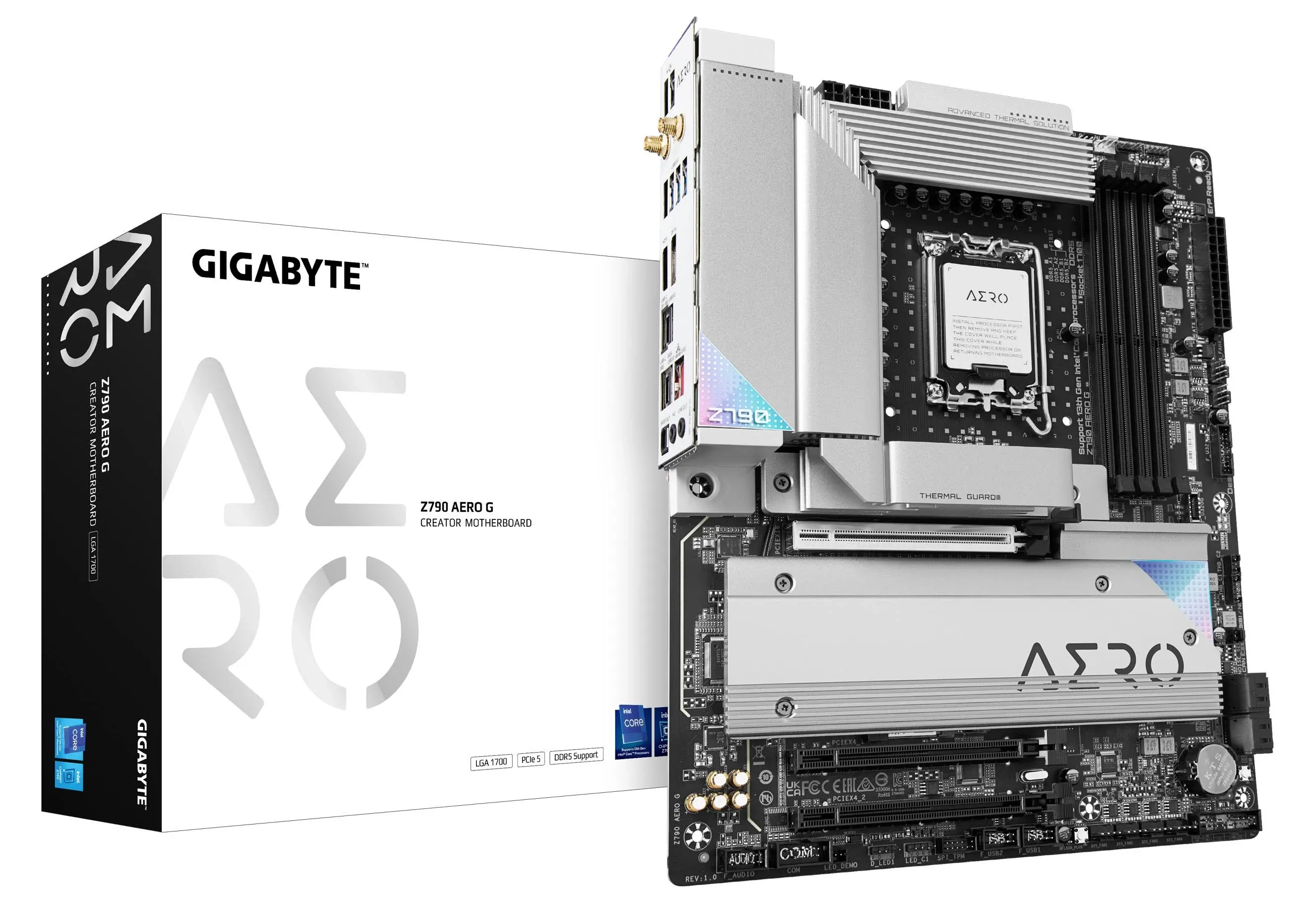 Gigabyte Z790 AERO G - Intel - LGA 1700 - Intel® Celeron® - Intel® Core i3