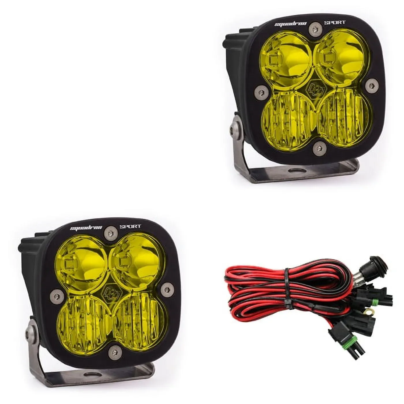 Baja Designs Squadron Sport Driving / Combo - Amber LED Light Pair