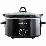 Crock-Pot 4-Quart Manual Slow Cooker, Black 