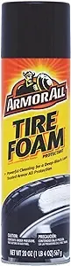 Armor All Tire Foam Protectant, Restores Deep-Black Look, 20 oz. 6 Packs