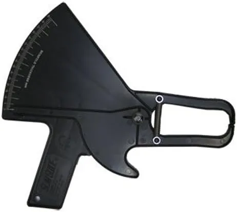 Slim Guide Skinfold Caliper in Black with Booklet
