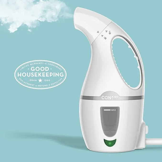 Conair Handheld Travel Garment Steamer for Clothes, CompleteSteam 1100W, For Home, Office and Travel