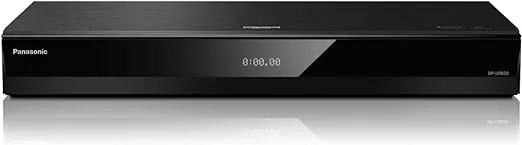 Panasonic Streaming 4K Blu Ray Player with Dolby Vision and HDR10+ Ultra HD Premium Video Playback, Hi-Res Audio, Voice Assist - DP-UB820-K (Black)