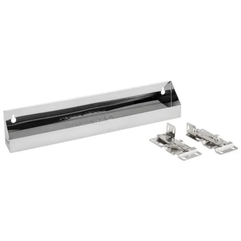 Rev-A-Shelf 16 in Stainless Steel Tip-Out Tray, Silver