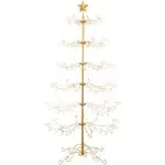 Best Choice Products 6ft Wrought Iron Ornament Display Christmas Tree