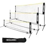 Boulder Badminton Pickleball Net - Height Adjustable Portable Net for Junior ...