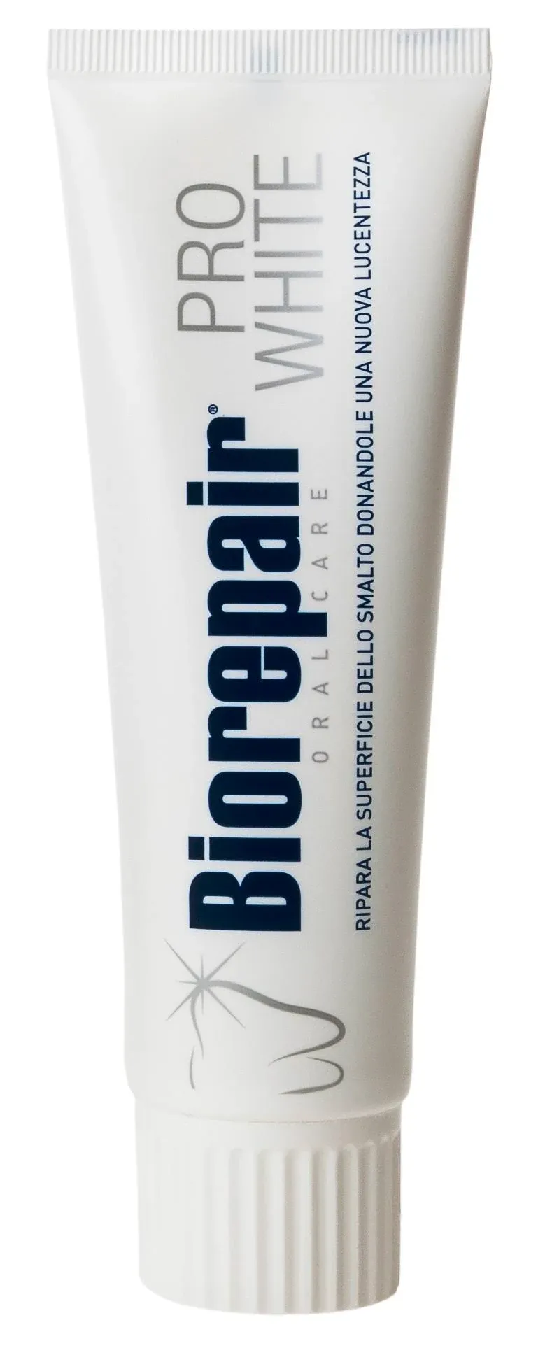 Biorepair: "Pro White" Whitening Toothpaste with microRepair - 2.5 Fluid Ounce (75ml) Tubes (Pack of 2) [ Italian Import ]