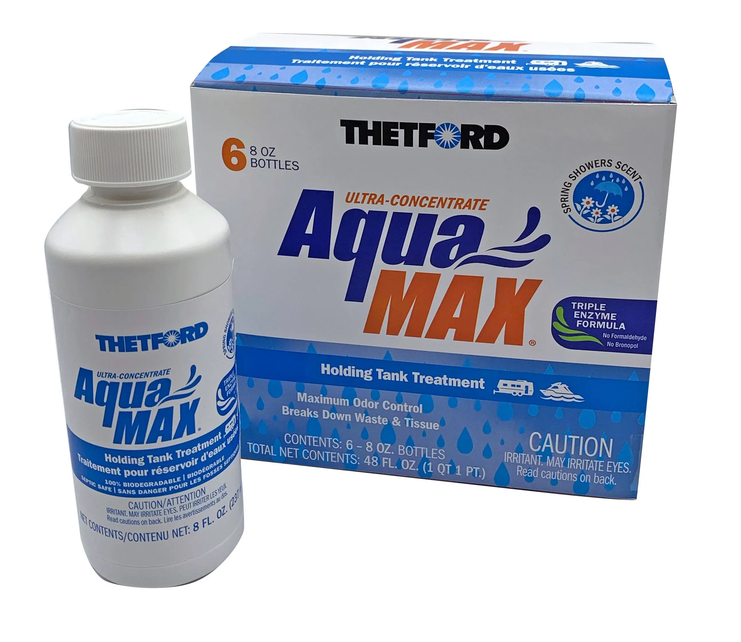 Thetford AquaMax Holding Tank Treatment - 6-Pack - 8oz Liquid - Spring