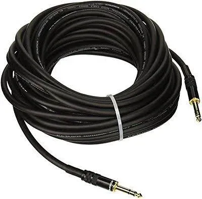 Monoprice 50ft Premier Series 1/4in TRS male to male Cable, 16AWG (Gold Plated)