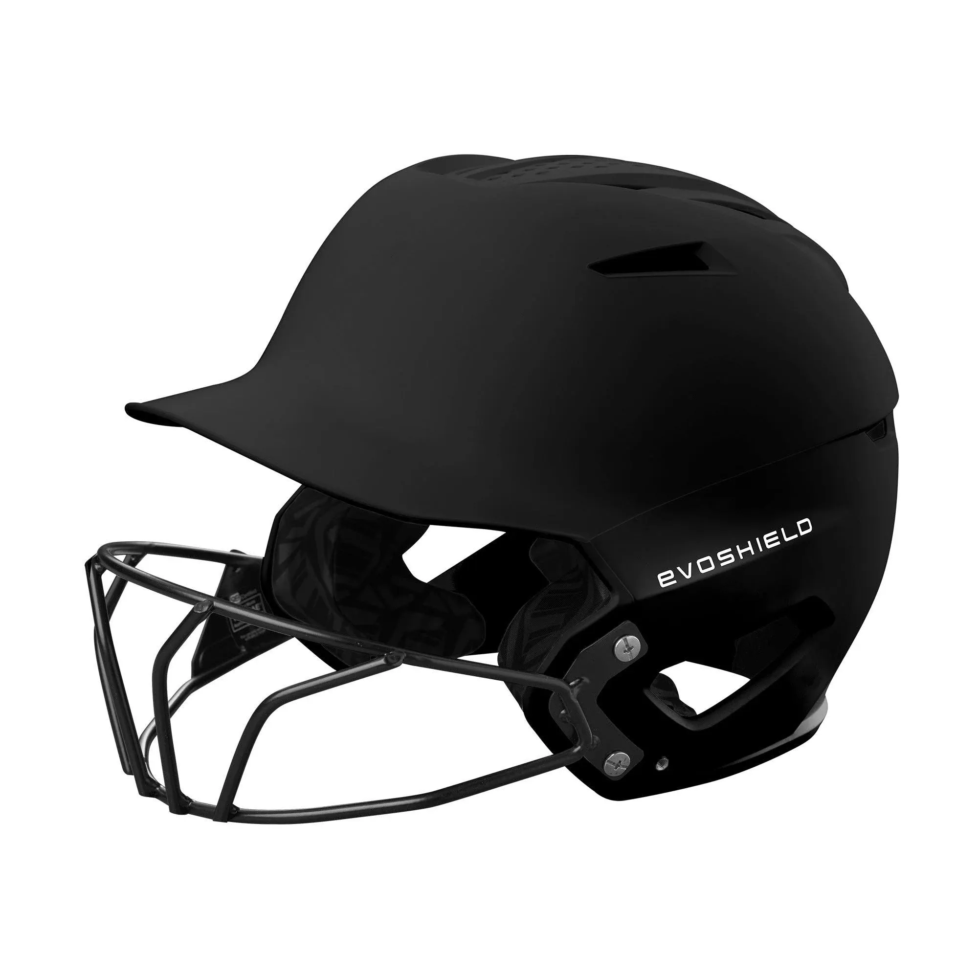 XVT 2.0 Matte Batting Helmet with Facemask - Charcoal, X-Small