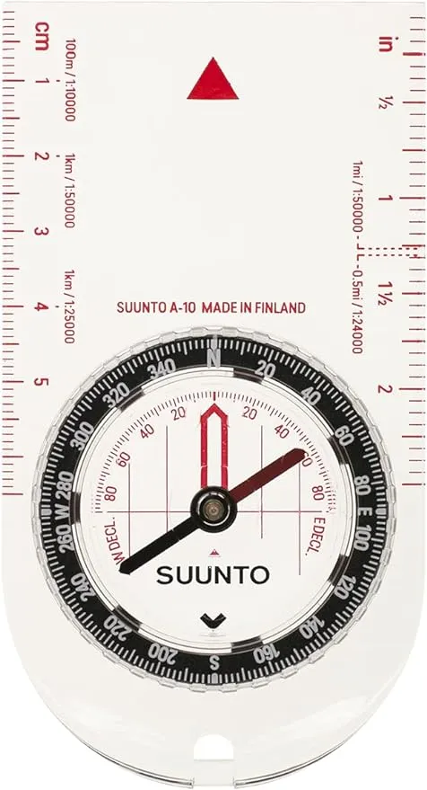 SUUNTO A-10 Compass: Compact, Simple to Use Recreational Hiking Compass