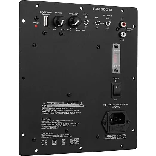 Dayton Audio SPA300-D 300 Watt Class-D Subwoofer Plate Amplifier