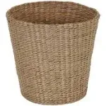 Household Essentials ML-6634 Cattail and Paper Waste Basket, Cream, Tan