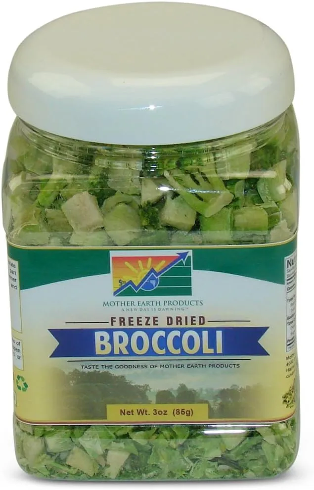 Mother Earth Products Freeze Dried Broccoli Net WT 3oz (85g)