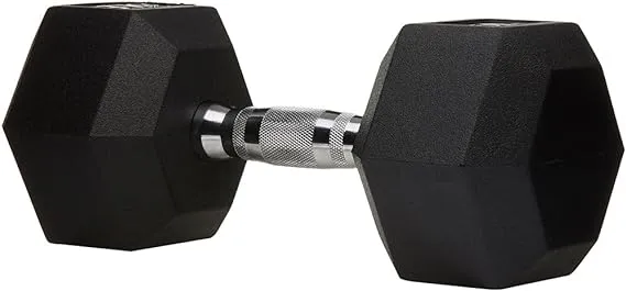 Amazon Basics Rubber Hex Dumbbell Hand Weight