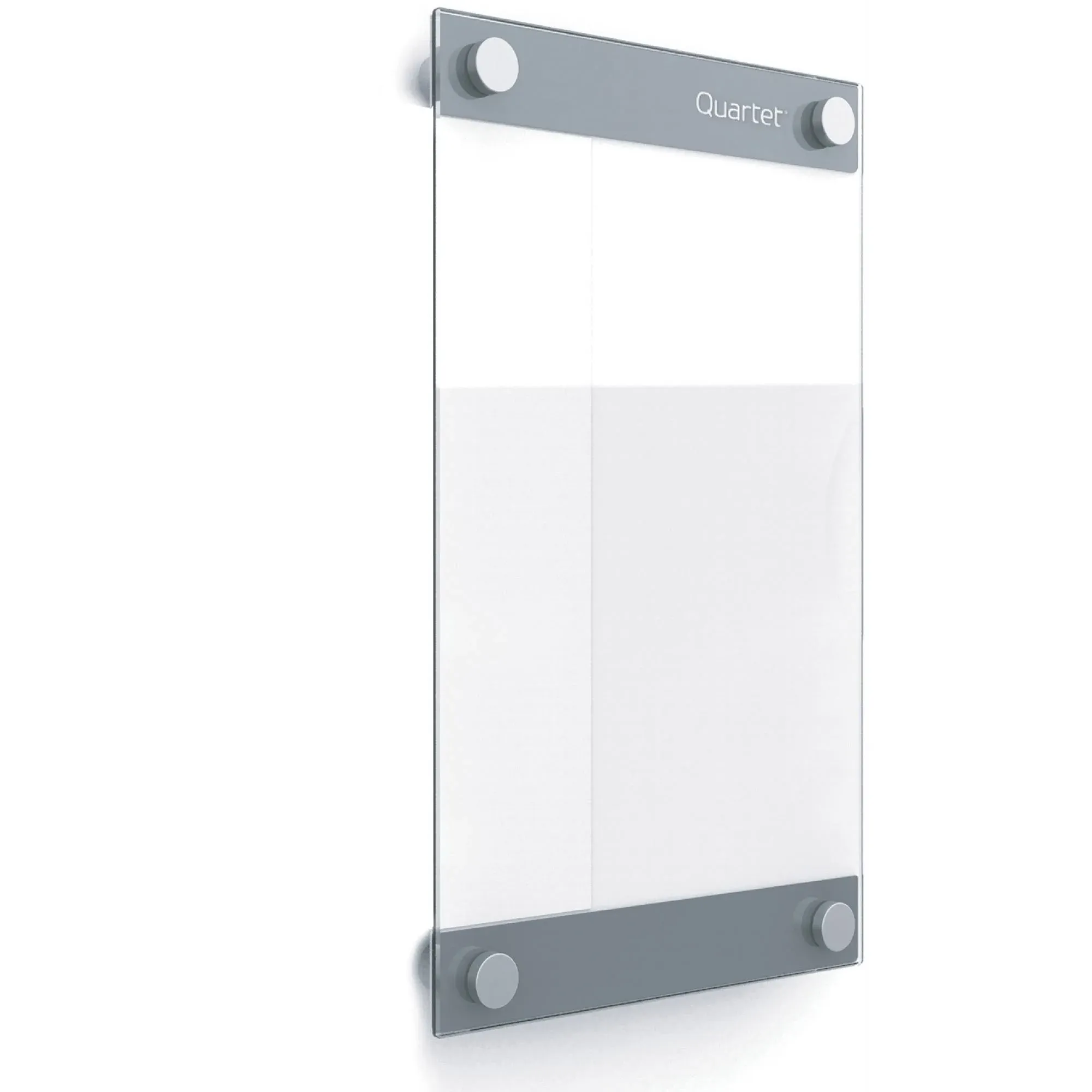 11" x 17" Infinity Customizable Magnetic Glass Dry-Erase Board Quartet