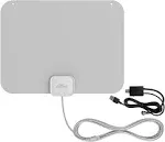 Mohu - Leaf Amplified Indoor HDTV Antenna, 60-Mile Range - Gray