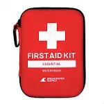 Breakwater Supply™ First Aid Kit for Car, Home, Office, Travel, Dorm, Businesses, 101 Piece HSA FSA Household & AirBNB Essentials Medical Kit & Emergency Supplies with Ice Pack + Waterproof Case Red