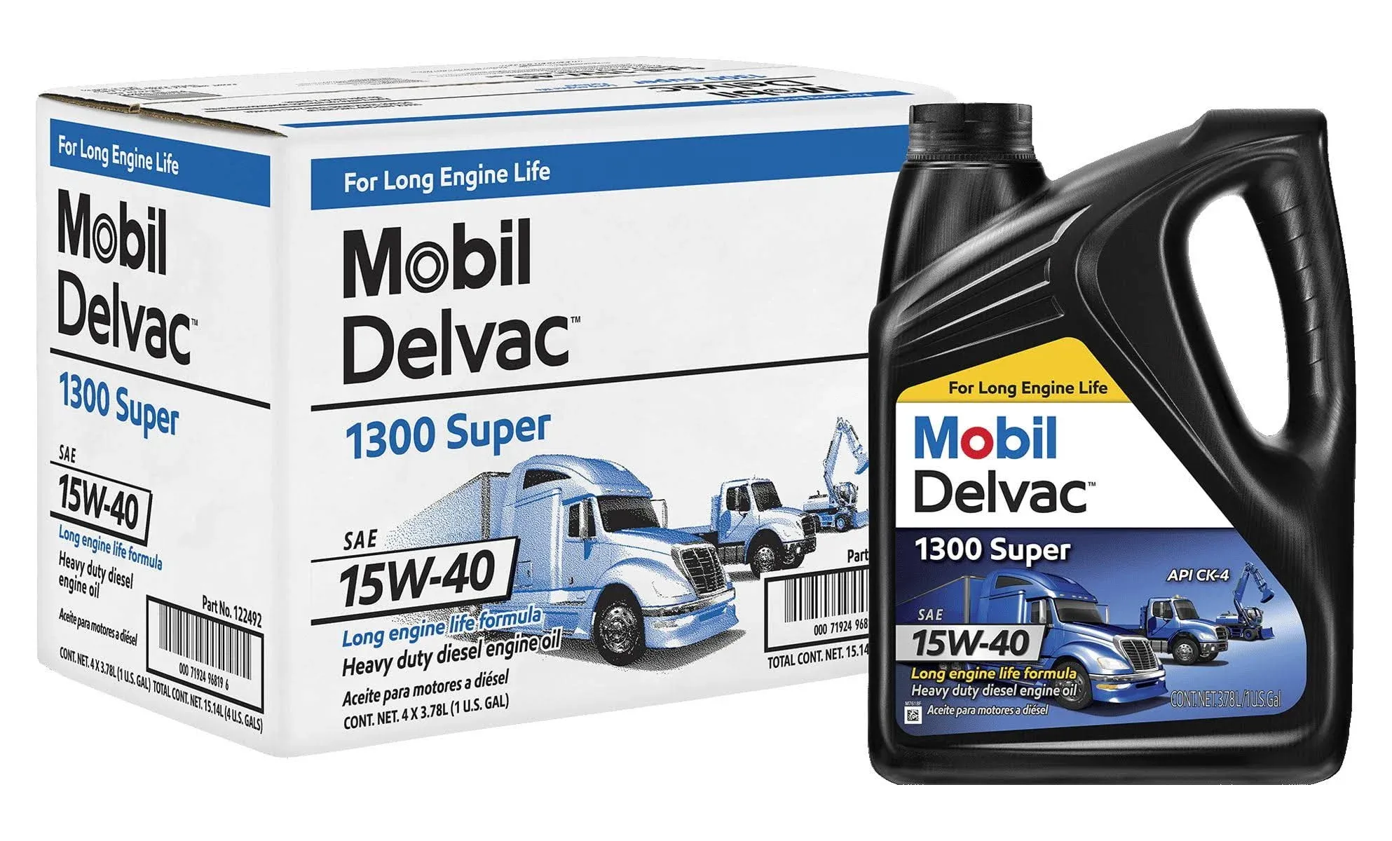 Mobil Delvac Heavy Duty Diesel 1300 Super 15W-40 Engine Oil