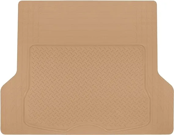 BDK Heavy Duty Cargo Liner Floor Mat-All Weather Trunk MT-785-BK Black Trimmable