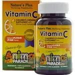 Nature's Plus Animal Parade Vitamin-C, Orange, 250 mg, Tablets - 90 count