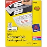 Avery 6460 Laser/Inkjet Labels,Removable,1-Inch x2-5/8-Inch, 750/PK,WE