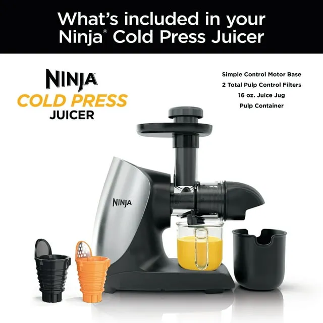 Extractor y exprimidor de jugos ninja cold press pro jc101