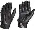 Nike D-Tack 6.0 Football Lineman Gloves Black/White Medium