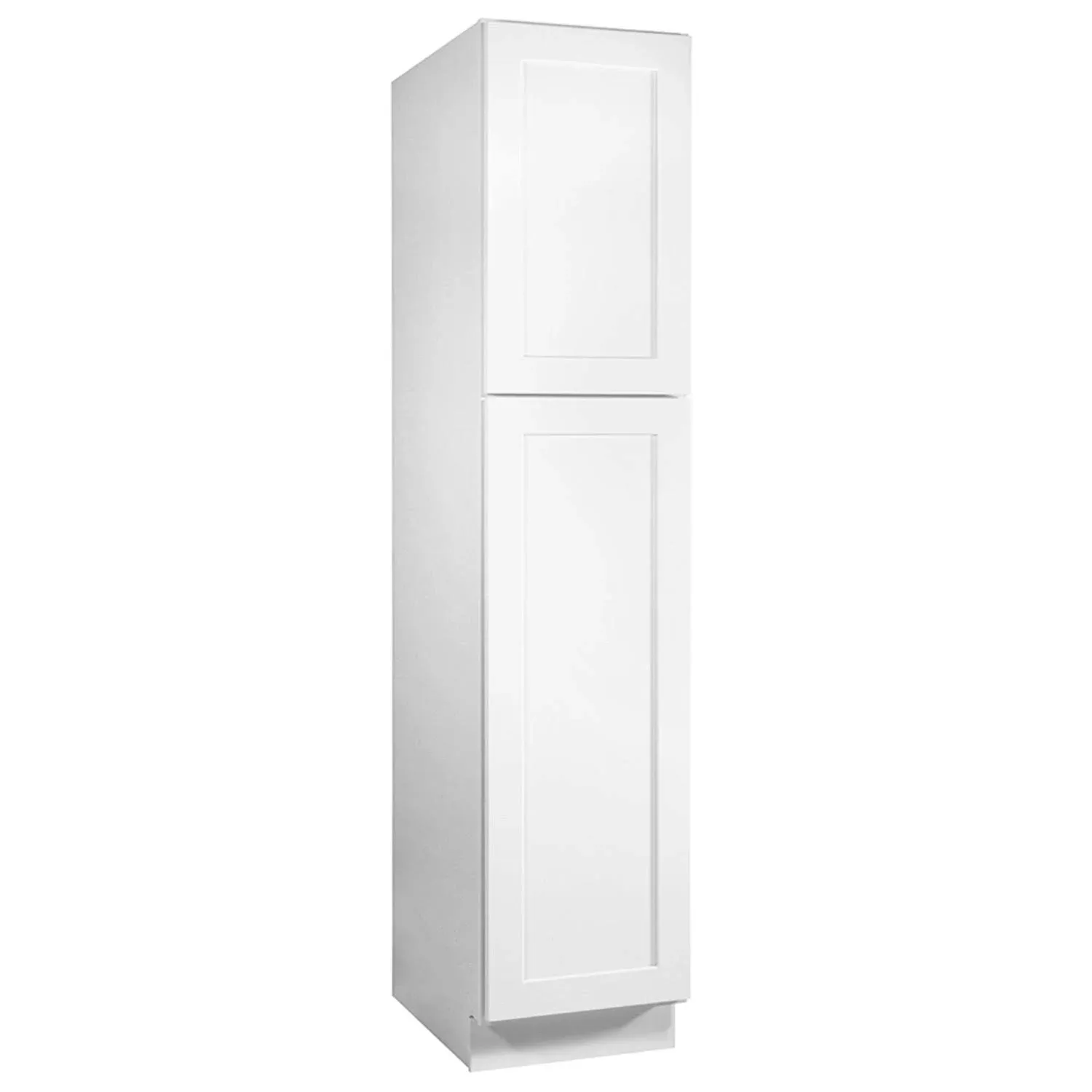 Design House Brookings 18-in W x 84-in H x 24-in D White Maple Door Pantry Ready To Assemble Plywood Cabinet (Recessed Panel Shaker Door Style)