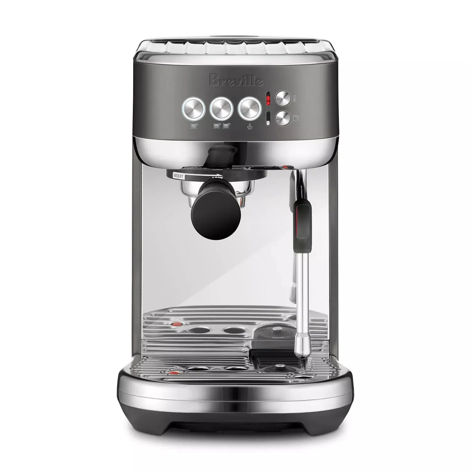 Breville Bambino Plus Black Stainless Steel Espresso Machine